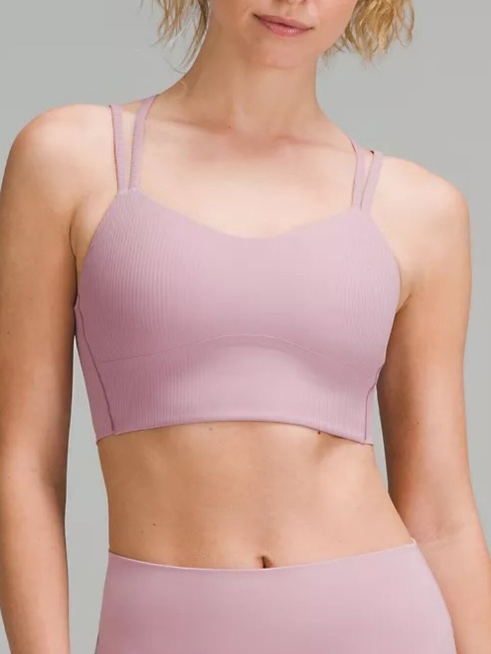 Like a Cloud Ribbed Longline Bra